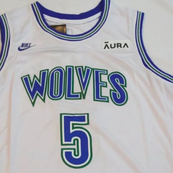 Men's Anthony Edwards Minnesota Timberwolves White  Jersey - Picture 3 of 4